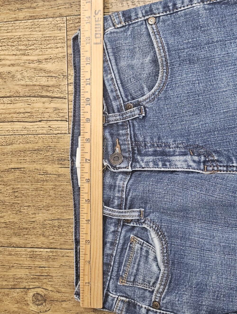 Levi's 515 Bootcut Jeans Women's Size 27x32 Blue Denim Stretch Pants Western - Picture 13 of 13